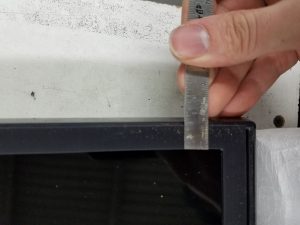How to measure your bezel for framing a TV Mirror