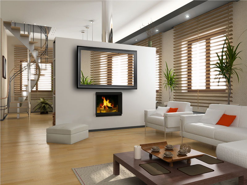 Framed TV in Modern Interior