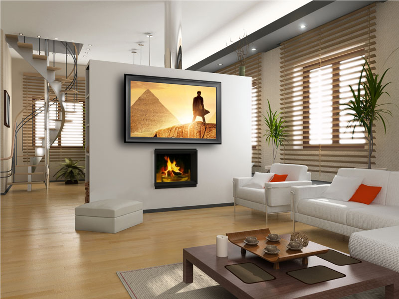 Mirror TV in Modern Interior