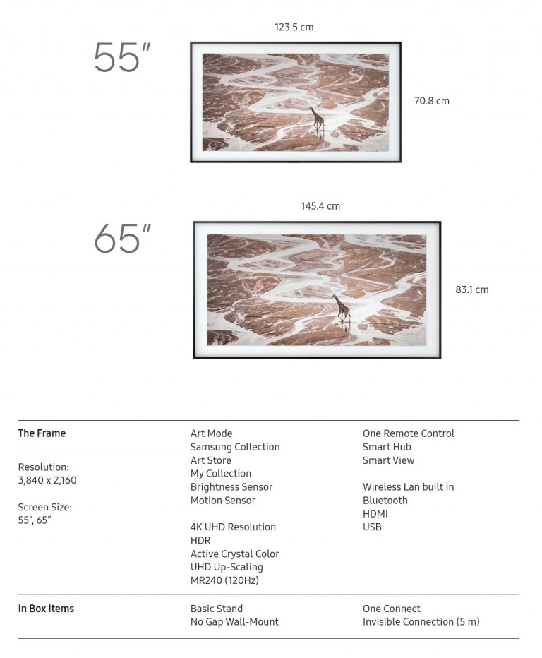 framed-art-tv-specifications